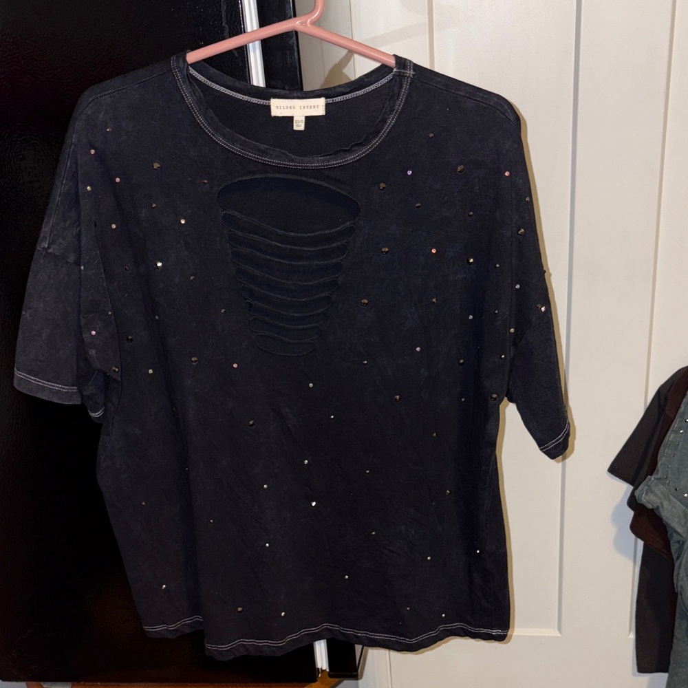 Gilded Intent Women’s Bling Short Sleeve Sz XS/S